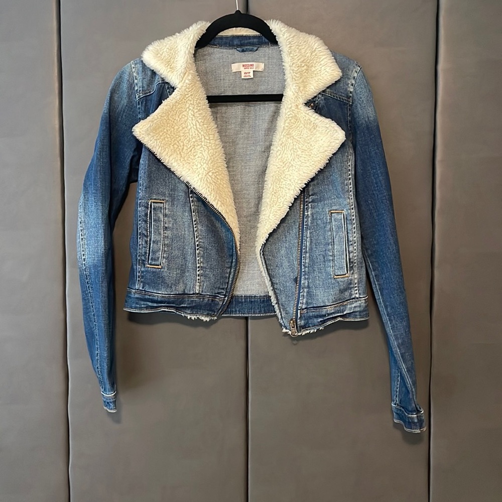 Mossimo Supply Co -Jean Jacket with Fur Trim